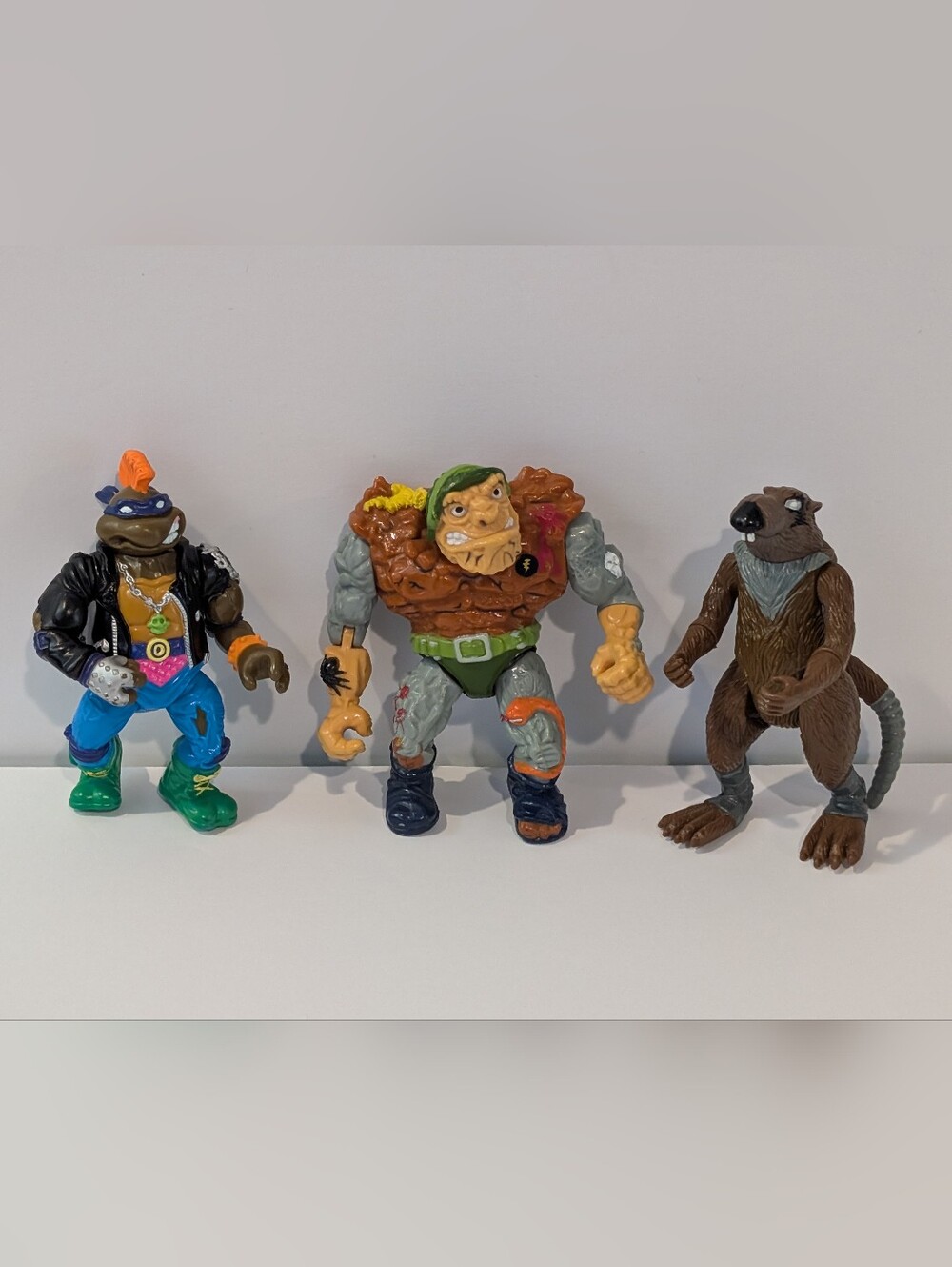 Vintage Teenage Mutant Ninja Turtles Figure Lot Of 3 - Tmnt - Action Figures!